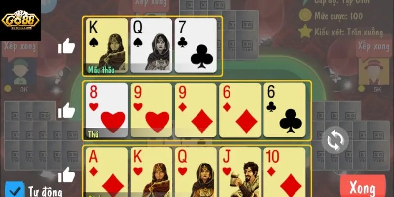 Cẩm nang chơi Mậu Binh và luật so bài 2 cach choi mau binh